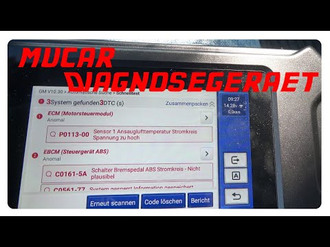 Test : Mucar Diagnosegerät CS4 für Motor, ABS, Airbag und Getriebesystem
