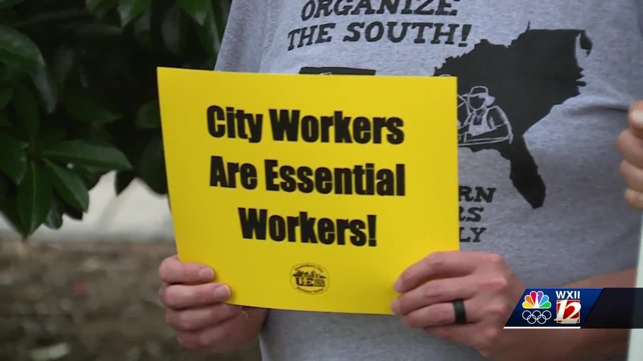Greensboro city leaders react following city workers' rally before council meeting