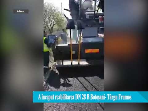 Au început lucrările pe DN28 B între Tg. Frumos și Botosani
