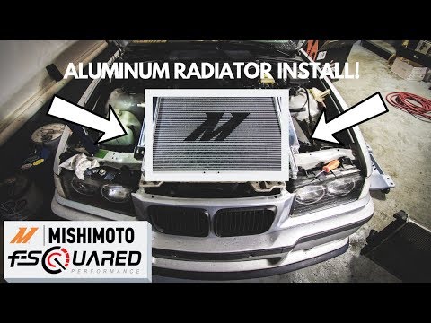 MISHIMOTO ALUMINUM RADIATOR INSTALL! (E36/E30)
