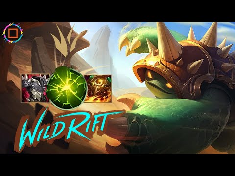 OP Build for Rammus || WILD RIFT RAMMUS JUNGLE GAMEPLAY || Rammus Build and Runes
