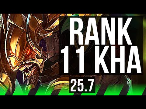 KHA'ZIX vs WARWICK (JGL) | Legendary, Rank 11 Kha | EUNE Challenger | 25.7
