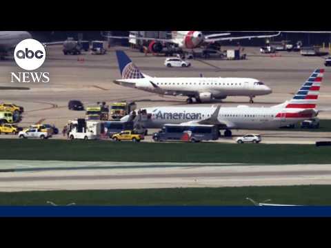 Flight evacuated after 2 tires blew while taxiing for takeoff
