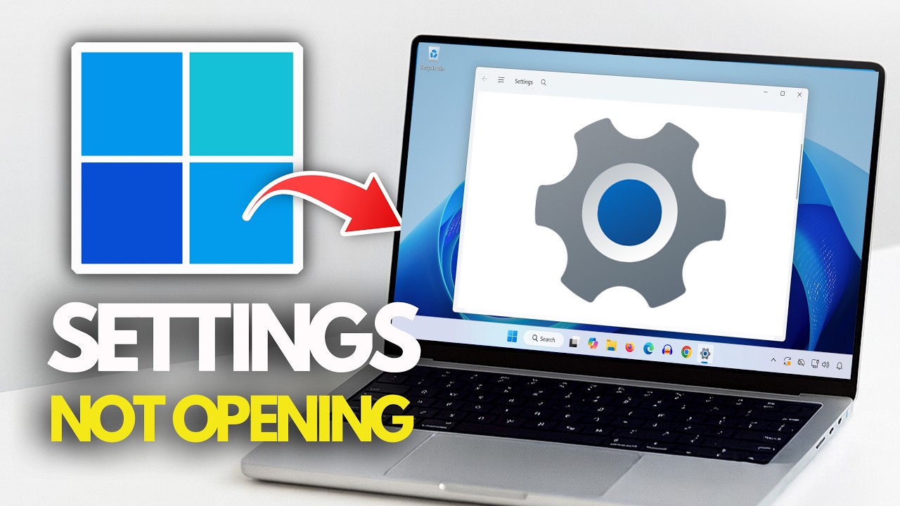 Windows 11 Settings App Crashing/Not Opening/Not Loading — COMPLETE FIX 💻⚙️