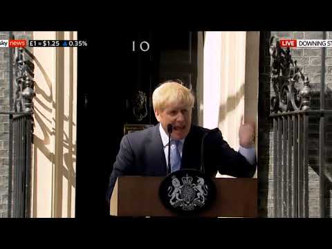 Boris Johnson Speech on the steps of 10 Downing St.
