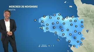 Illustration de l'actualité La météo de votre mercredi 26 novembre 2025