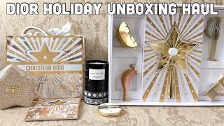 Dior Holiday Haul✨ Dior Beauty Holiday | Dior Scented Ornaments, Dior Candles, Dior Star Pouch GWP