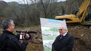 preview picture of video 'Roquebillière - Inauguration pose 1 ere pierre Complexe Thermal de Berthemont - les - Bains'