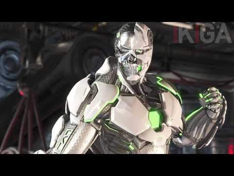 GRID CYBORG ALL MIRROR MATCH DIALOGUES & VICTORY ANIMATION WINNING POSE - INJUSTICE 2 2020
