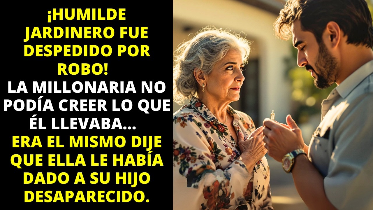 JARDINERO ES DESPEDIDO POR ROBO, MILLONARIA RECONOCIÓ EL DIJE QUE PERTENECIÓ A SU HIJO DESAPARECIDO