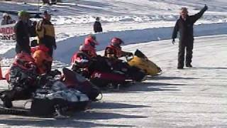 preview picture of video '2009 Celebration of Lakes: Kid's Snowmobile Races'