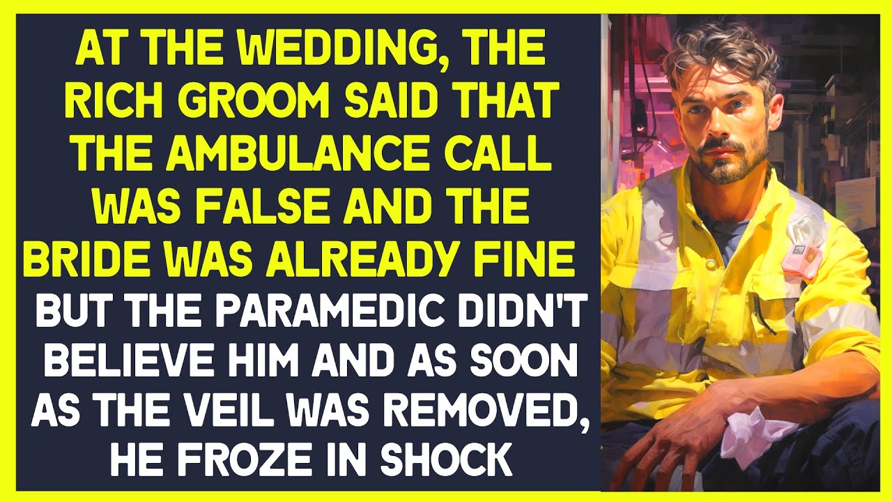 At the wedding, the rich groom said that the ambulance call was false and the bride was already fine
