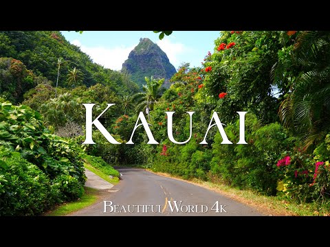 Kauai 4K – Towering Cliffs and Emerald Valleys on Hawaii’s Garden Isle – Relaxing Music