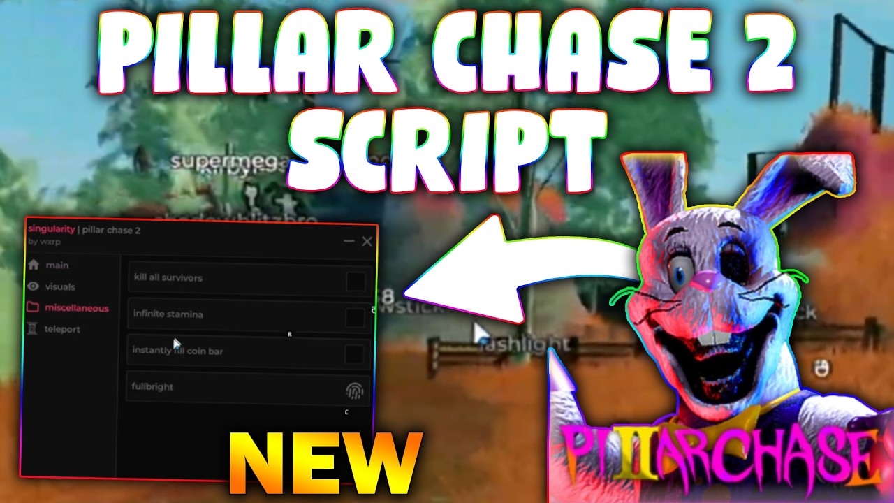 *NEW* Pillar Chase 2 Script (PASTEBIN 2026) (GODMODE, INSTANT COMPLETE, FULLBRIGHTM ESP OBJECTIVES)