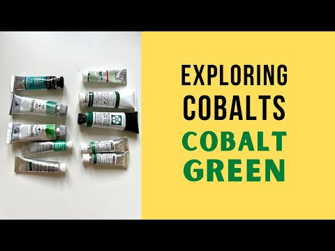 Cobalt Green: a new chapter in  watercolor Cobalts exploration with PG50, PG26, PG19.