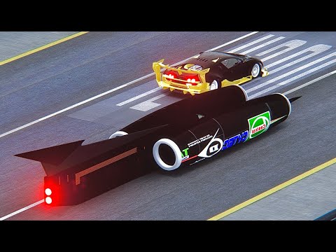 Bugatti Veyron GTR Concept vs SSC Thrust at Special Stage Route X