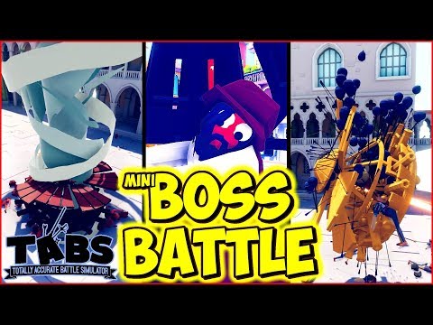 Mini Boss Battle(#16) : Da Vinci Tank / Another Crazy Test - TABS Renaissance Update
