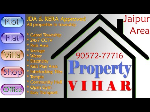 Residential plots sale in jaipur, size/ area: 100 gaj - 20x4...