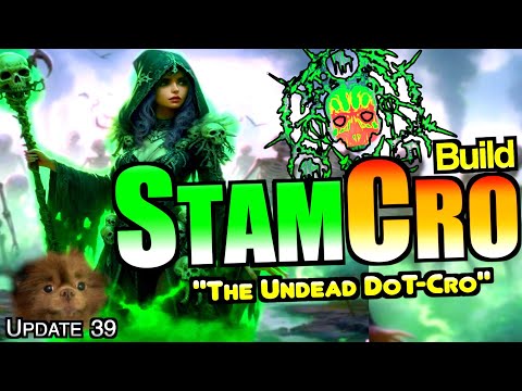 ESO PvP: StamCro EASY/STRONG DoT DAMAGE SET and Forget! | In-Depth Build Tutorial (Necrom U39/U40)