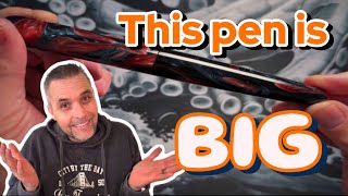 Drawing with the Ranga Model 5 Fountain Pen – Root Beer Swirl Resin!
