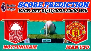 MANCHESTER UNITED VS NOTTINGHAM FOREST || PREMIER LEAGUE 2025/2026 || SCORE PREDICTION