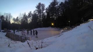 preview picture of video 'GoPro Pond Hockey Timelapse'
