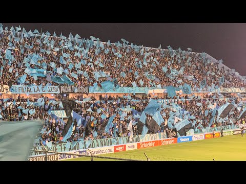 "Hinchada de BELGRANO vs All Boys || Recibimiento 12 mil banderas + minuto 68’ || Alberdi" Barra: Los Piratas Celestes de Alberdi &bull; Club: Belgrano