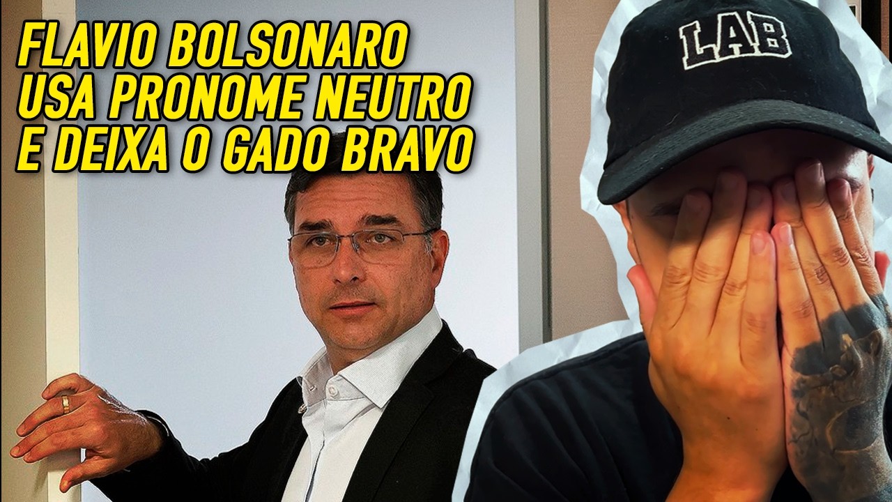 Flavio Bolsonaro usando pronome neutro - Cortes da live