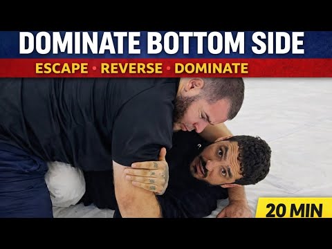 The Red Belt Game: Bottom Side Control Escapes & Control | 20 Min Class – Coach Jesse Stark