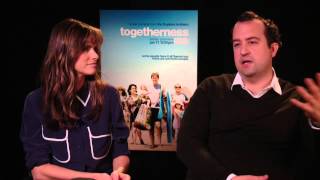 Togetherness: Amanda Peet & Steve Zissis Exclusive Interview | ScreenSlam video