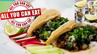 ALL YOU CAN EAT TACOS AND TEQUILA Las Vegas 🌮 Taco Tuesday