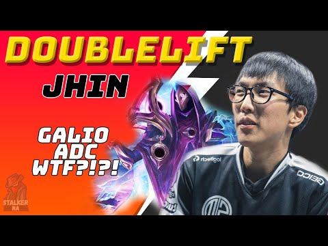 DoubleLift Plays Jhin + Thresh vs Galio + Neeko Bot - Galio ADC WTF?! | NA Challenger
