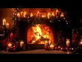 Cozy Christmas Fireplace🔥Instrumental Christmas Piano & Relaxing Fire Sounds 🎄Merry Christmas!