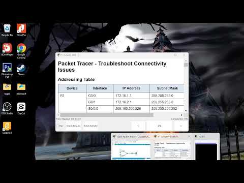 17.7.7 packet tracer - Troubleshoot Connectivity Issues