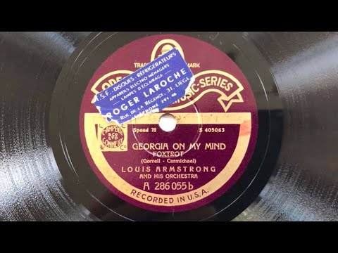 ODEON SWING 286055: LOUIS ARMSTRONG Lazy River - Georgia On my Mind 1931 Chicago Jazz