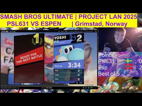 SUPER SMASH BROS ULTIMATE COMPETITION @ PROJECT LAN 2025: SWEDEN VS NORWAY