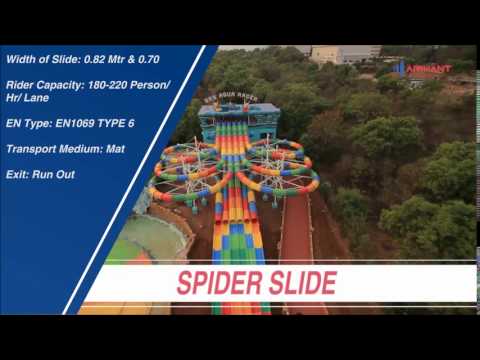 Frp(fibre reenforced plastic) run out spider water slide, ri...