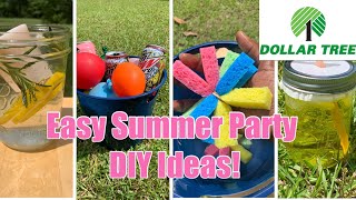 Easy 2023 Summer Party DIY Ideas!!! 😎How To/ DIY Outdoor Dollar Tree Hacks!