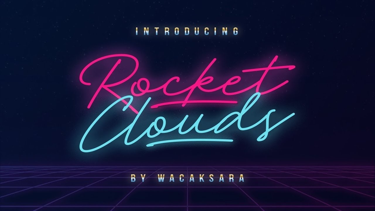Rocket Clouds Font Free Download