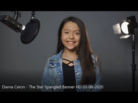 Davna Ceron - The Star-Spangled Banner - Studio - 03/08/2020