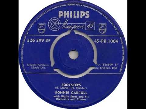 UK New Entry 1960 (80) Ronnie Carroll - Footsteps