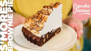 S'mores Brownie Meringue Pie | Cupcake Jemma