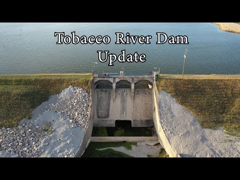 Update Tobacco River Dam Edenville Dam Wixom Lake Flood 2020 - Aerial