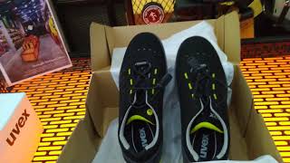 DURASAFE VN review Uvex safety shoes. Model UVEX 8543 & UVEX 6502. Đế giày compo