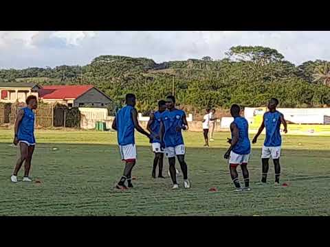 ⚽️Warm-up by both teams E'Sharks vs Hearts Mtn Fa Cup quarter finals