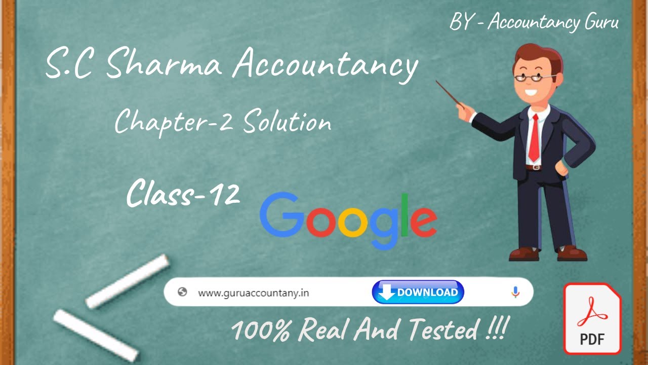 S.C Sharma Accountancy || Class 12 || Chapter-2 || Solution