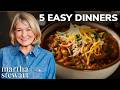 5 Easy Weeknight Dinners You Ll Make Again And Again Martha Stewart
