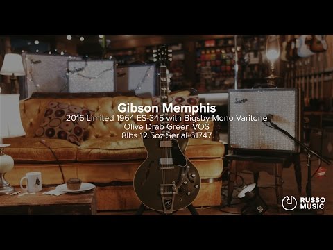 Snacks 003: Gibson Memphis 1964 ES-345 with Bigsby Mono Varitone Olive Drab Ltd.