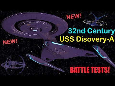 4K NEW SHIP USS Discovery A 32nd Century Crossfield - VS USS Enterprise J & RBG DS9 Quantum Version