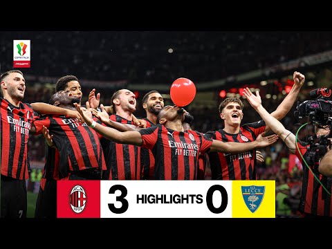 Gimenez-Nkunku-Pulisic: off to the Coppa Italia round of 16 | ACMilan 3-0 Lecce | Highlights 2025/26